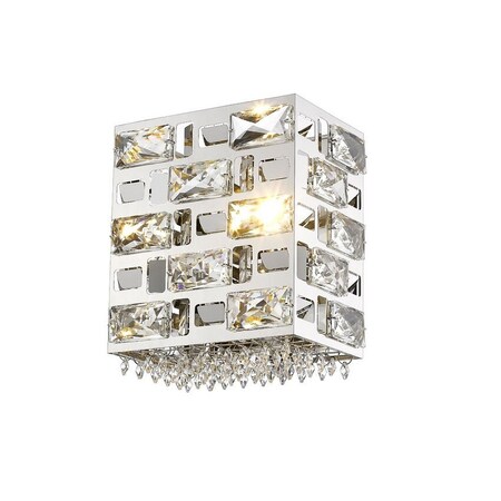Z-Lite Aludra 1 Light Wall Sconce, Chrome 912-1S-CH